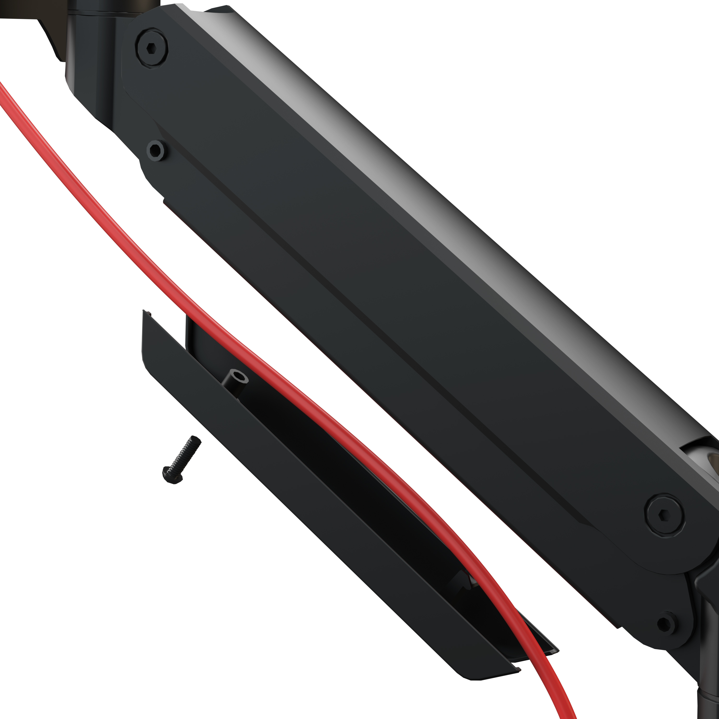 PREMIUM POLE-MOUNTED HEAVY-DUTY GAS SPRING MONITOR ARM