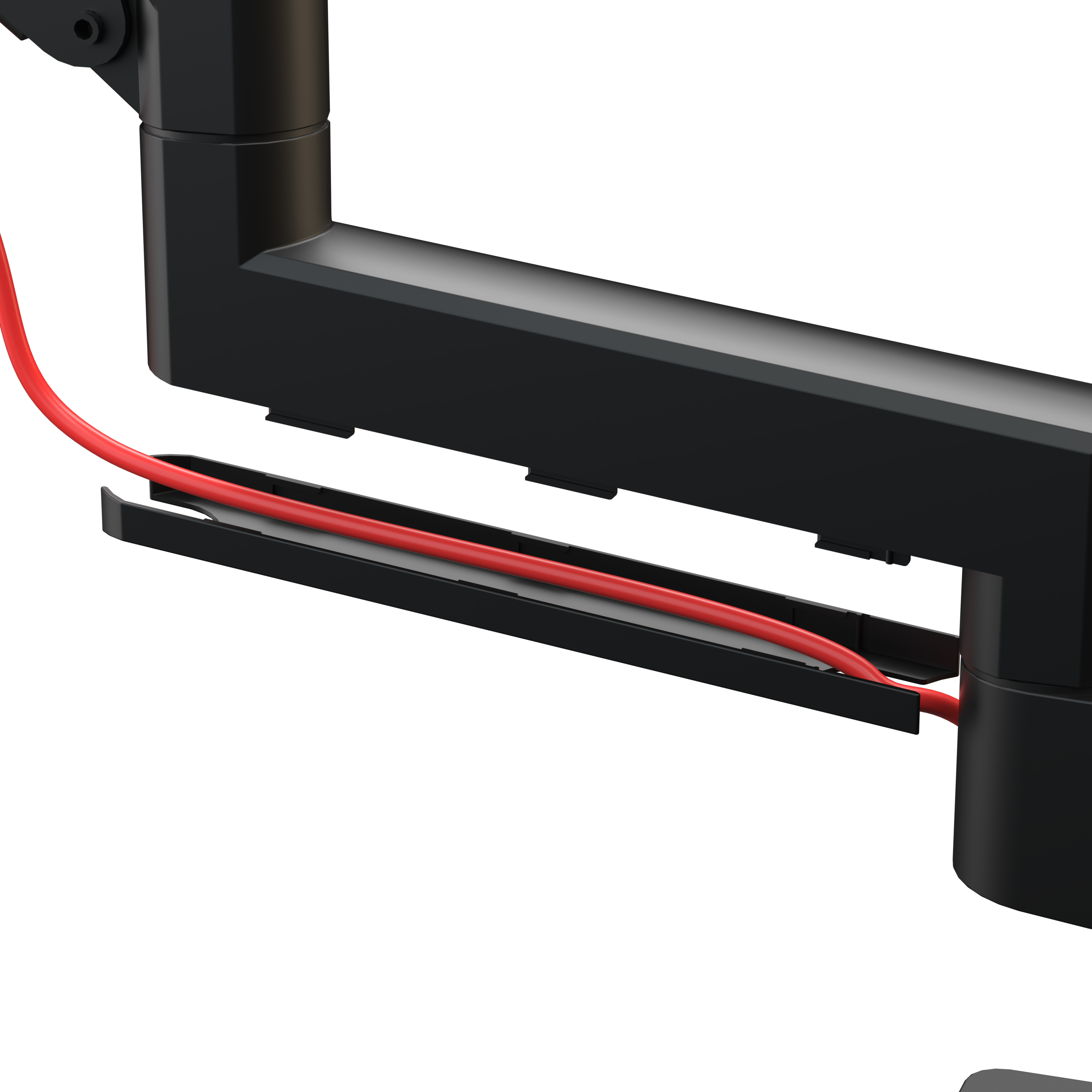 PREMIUM POLE-MOUNTED HEAVY-DUTY GAS SPRING MONITOR ARM