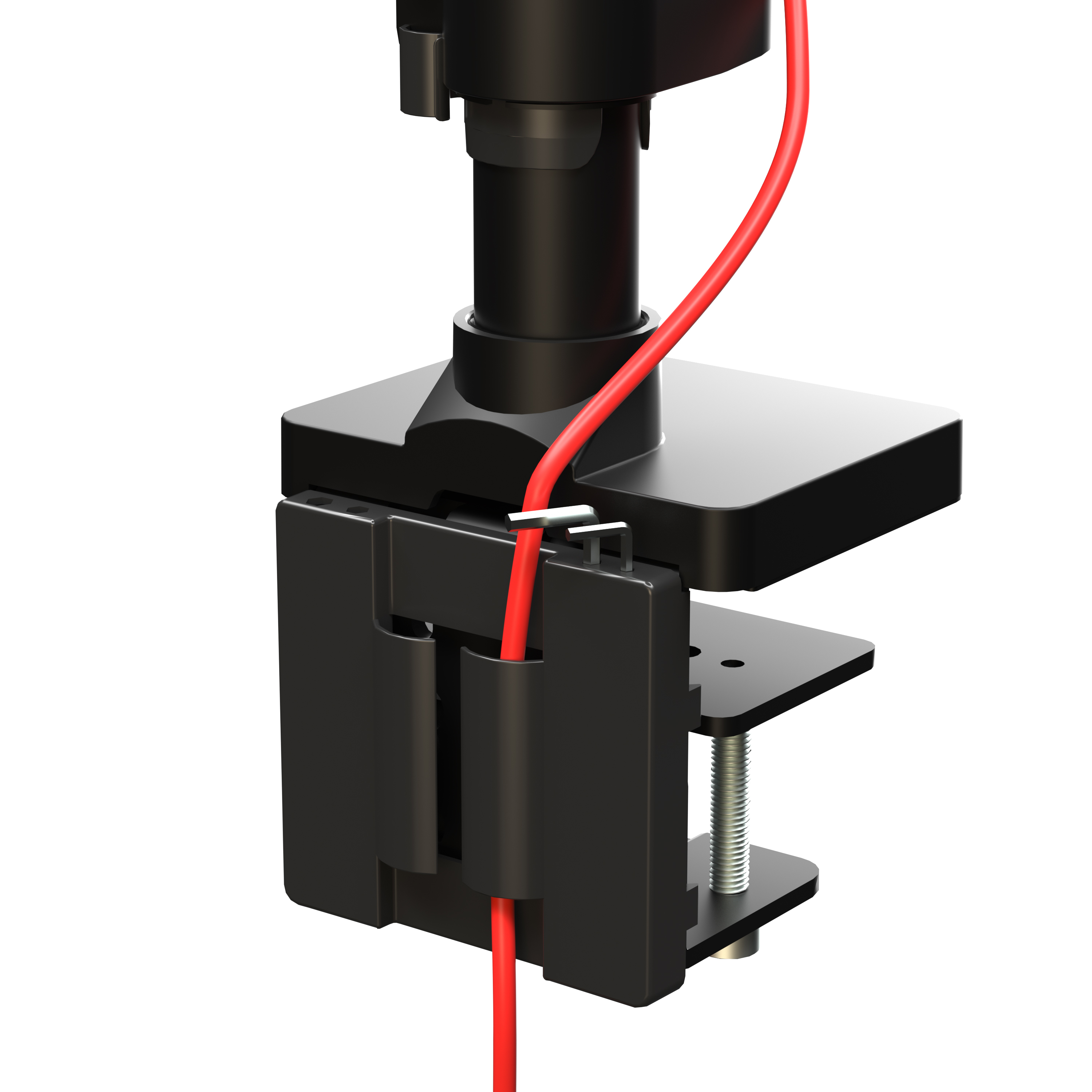 PREMIUM POLE-MOUNTED HEAVY-DUTY GAS SPRING MONITOR ARM
